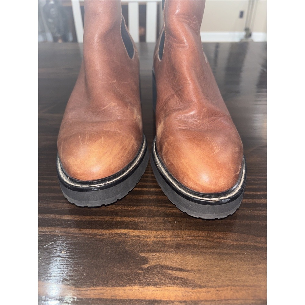 MADEWELL Anthropologie CARINA PLATFORM  Sz 10 CHELSEA BOOT - Picture 2 of 10